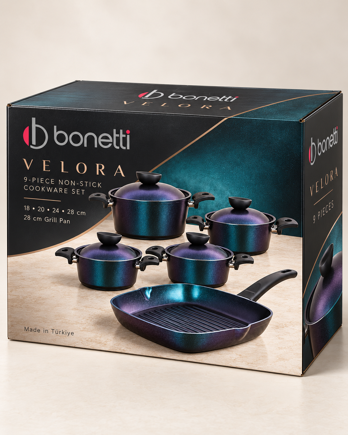 Bonetti Velora 3D packaging concept