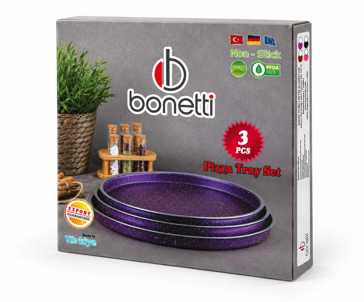 Bonetti 3 parça pizza seti kutusu